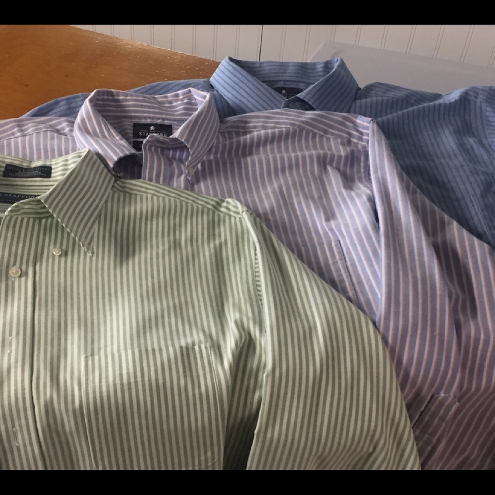 Stafford striped 3pack Men’s Dress shirts